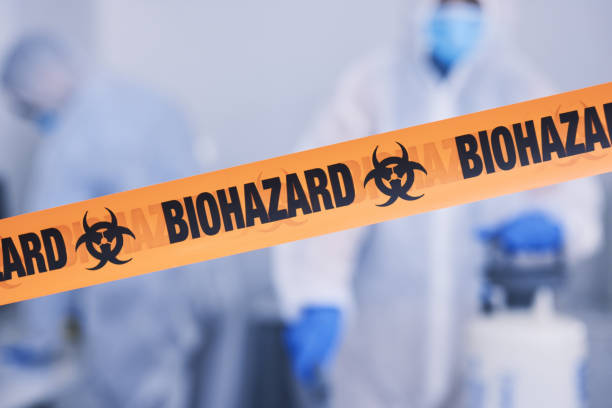 Professional Blood Cleanup technician working in Rialto, CA